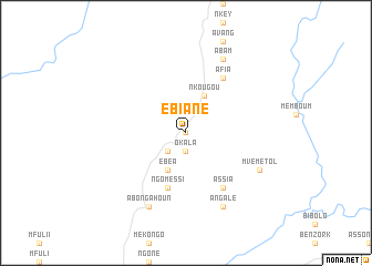 map of Ebiane
