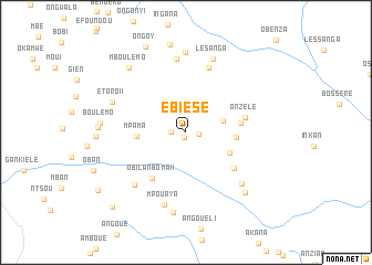 map of Ebiésé