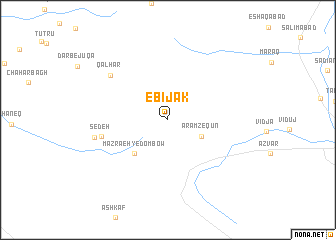 map of Ebījak