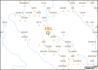 map of Ebil