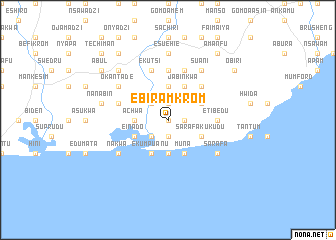 map of Ebiramkrom