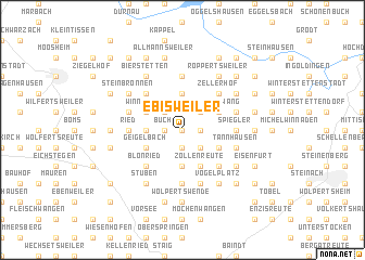 map of Ebisweiler