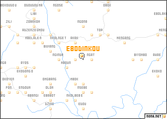 map of Ebodinkou