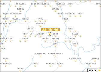 map of Ebodnkou