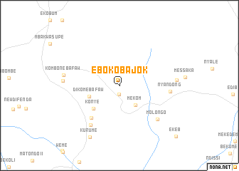 map of Eboko Bajok