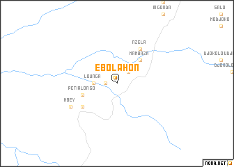 map of Ebolahon