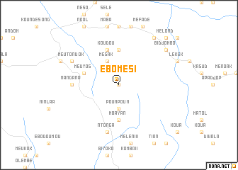 map of Ébomési