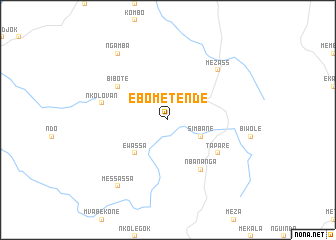 map of Ebometendé