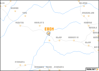 map of Ebom