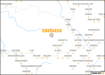 map of Ebondégé