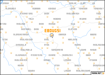 map of Ébougsi