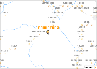 map of Ebounfaga