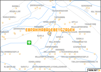 map of Ebrāhīmābād-e Beyg Zādeh