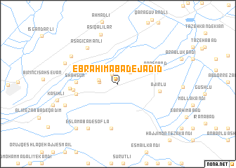 map of Ebrāhīmābād-e Jadīd