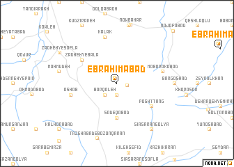 map of Ebrāhīmābād