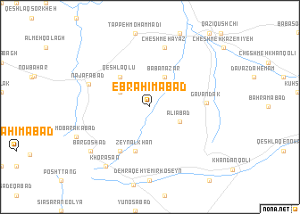 map of Ebrāhīmābād