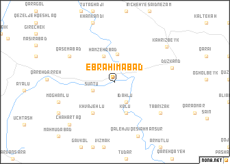 map of Ebrāhīmābād