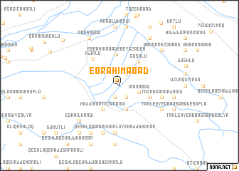 map of Ebrāhīmābād