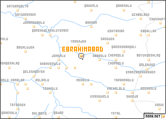 map of Ebrāhīmābād