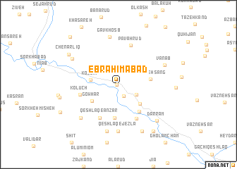 map of Ebrāhīmābād