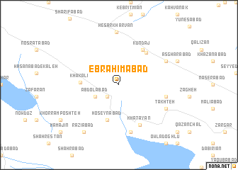 map of Ebrāhīmābād