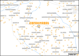map of Ebrāhīmābād