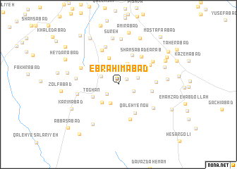 map of Ebrāhīmābād