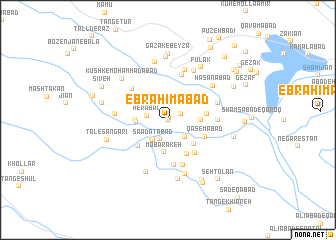 map of Ebrāhīmābād