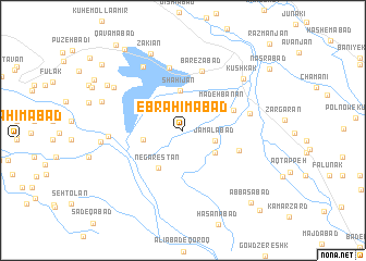 map of Ebrāhīmābād