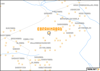 map of Ebrāhīmābād
