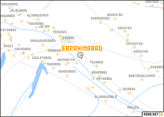 map of Ebrāhīmābād