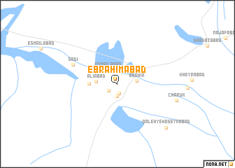 map of Ebrāhīmābād