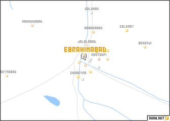 map of Ebrāhīmābād