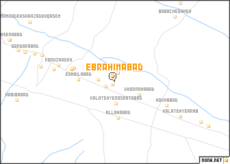 map of Ebrāhīmābād