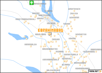 map of Ebrāhīmābād