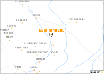 map of Ebrāhīmābād