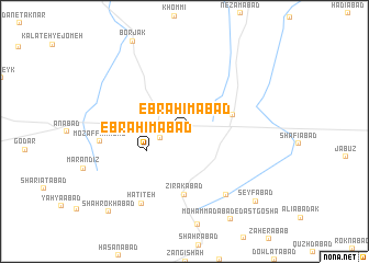 map of Ebrāhīmābād