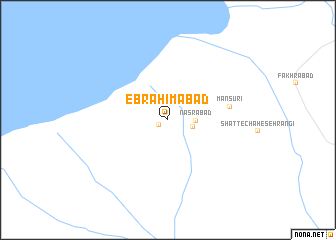 map of Ebrāhīmābād