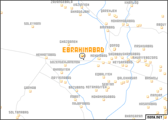 map of Ebrāhīmābād