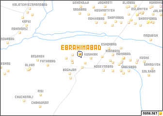 map of Ebrāhīmābād