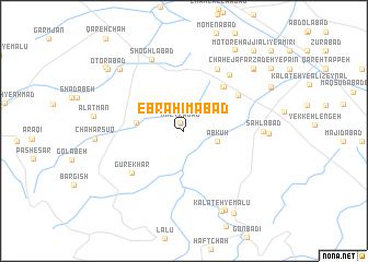 map of Ebrāhīmābād