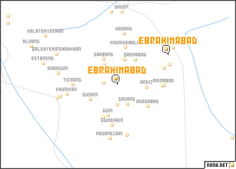 map of Ebrāhīmābād