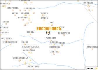 map of Ebrāhīmābād