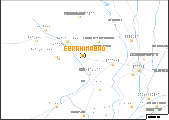 map of Ebrāhīmābād