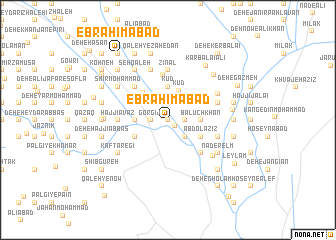 map of Ebrāhīmābād