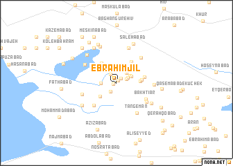 map of Ebrāhīm Jīl