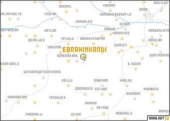 map of Ebrāhīm Kandī