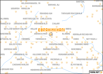 map of Ebrāhīm Khānī