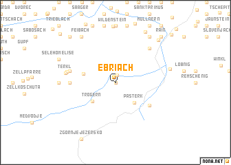 map of Ebriach