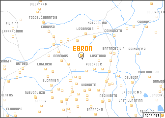 map of Ebrón